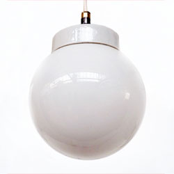 vintage bauhaus industrial lamp glass ceramic 1930